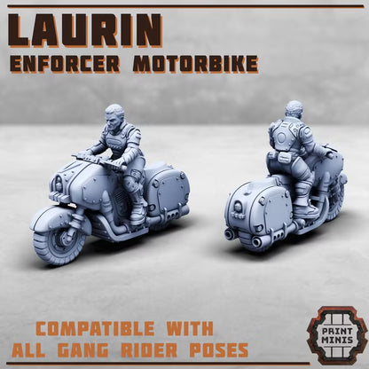 The Laurin - Enforcer Motorbike w/ rider
