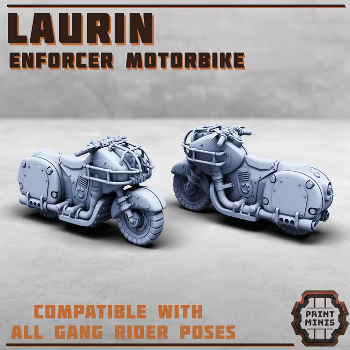 The Laurin - Enforcer Motorbike w/ rider
