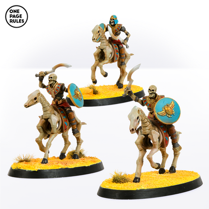 Skeleton Horsemen (Hand Weapon) - Mummified Undead (3 Models)