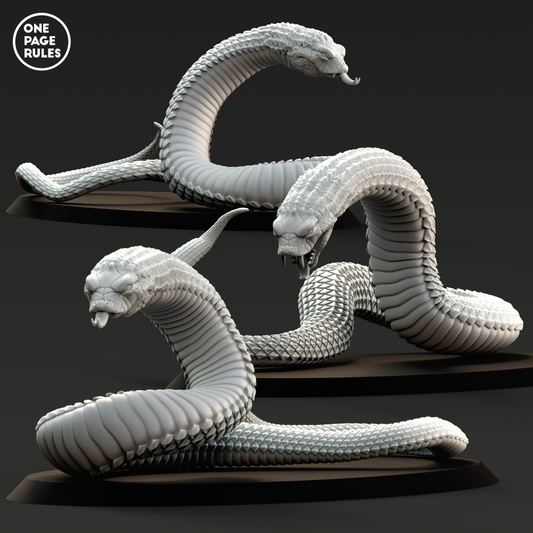 Great Snakes - Mummified Undead (3 Models)