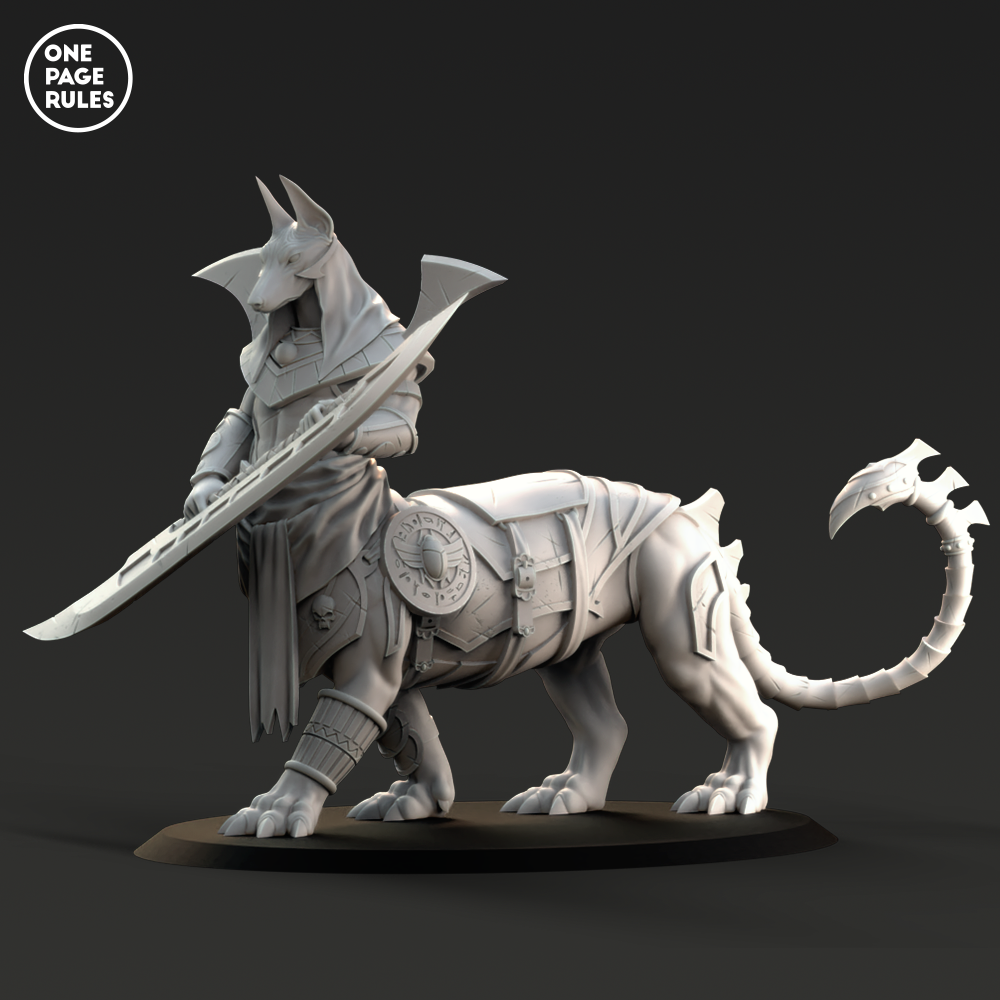 Sphinx Champion - Mummified Undead (1 Model) – Miniature Horde
