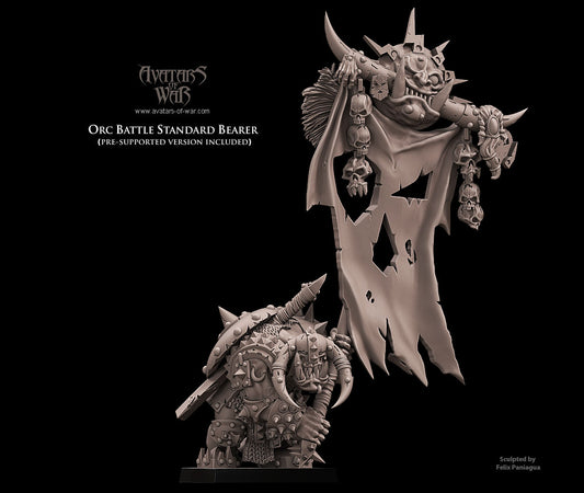 Orc Battle Standard Bearer by Avatars of War