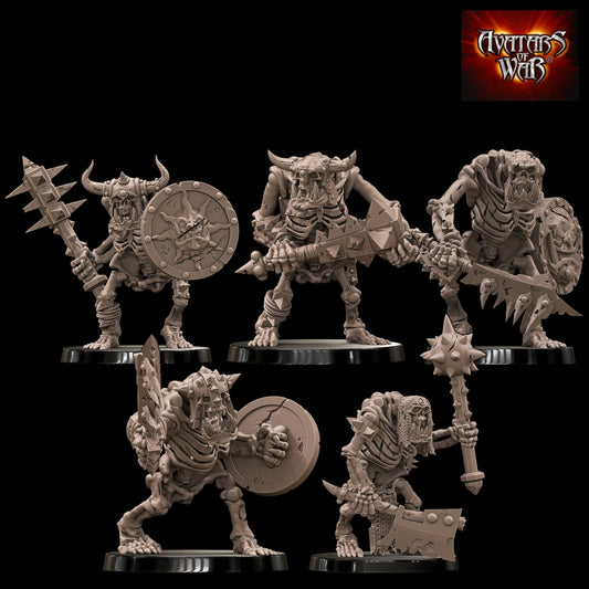 Orc Skeletons Set (5 Miniatures) by Avatars of War