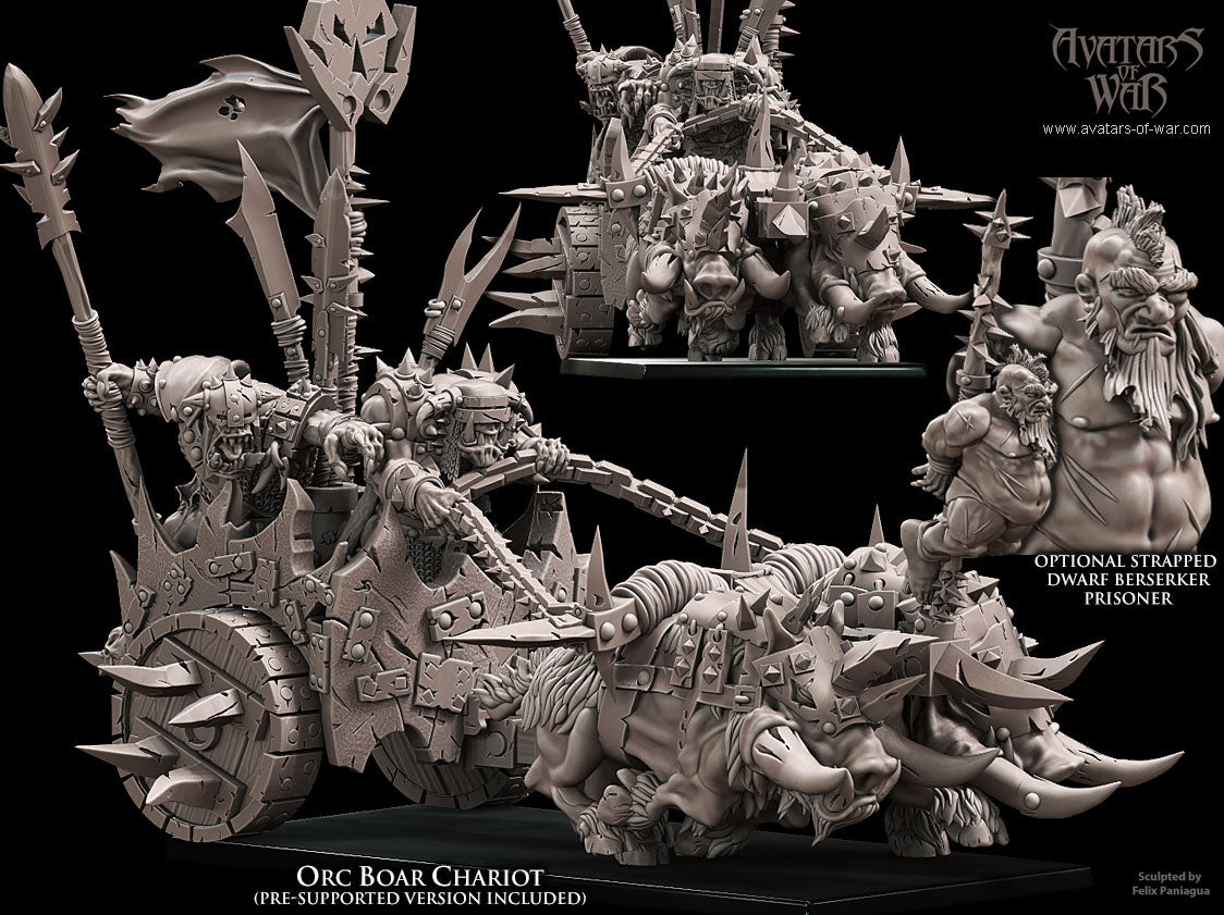 Orc Boar Chariot by Avatars of War