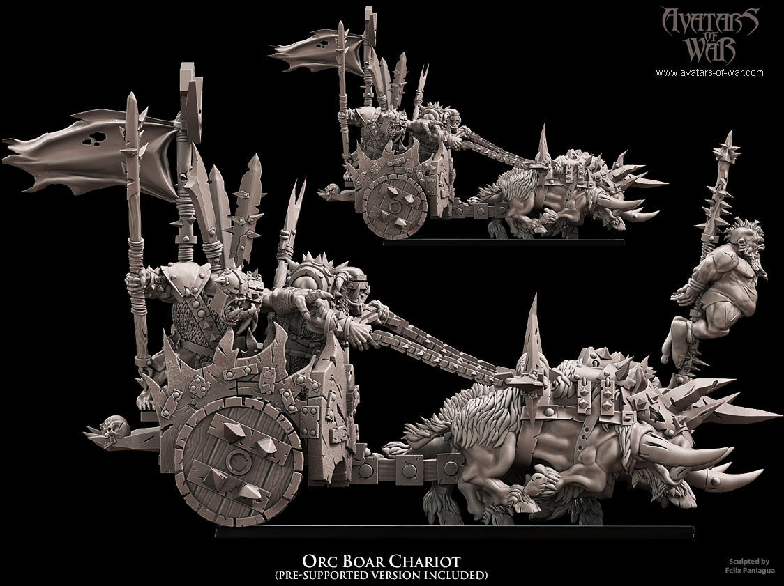 Orc Boar Chariot by Avatars of War
