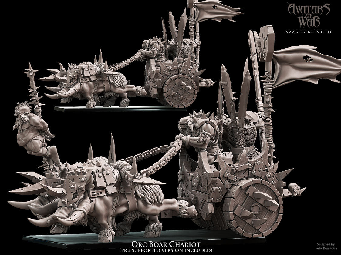 Orc Boar Chariot by Avatars of War
