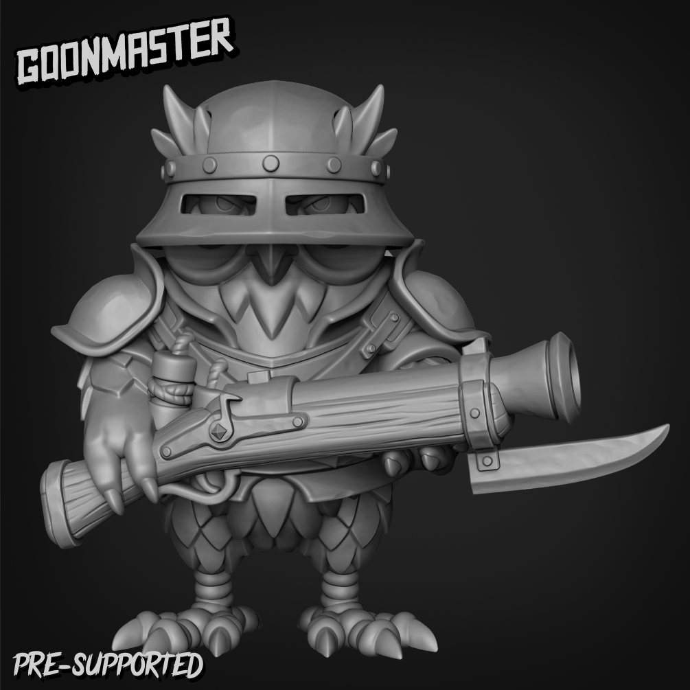 Owl With Rifle By Goon Master
