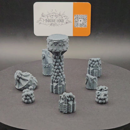 Temple of Skulls Collums of Skulls