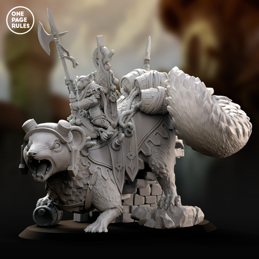 Battle Master on Great Beast (Captain) [Fierce] - Ratmen (1 Model)