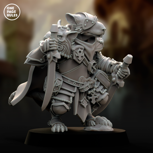 Battle Master (Captain Dual Hand Weapons) - Ratmen (1 Model)