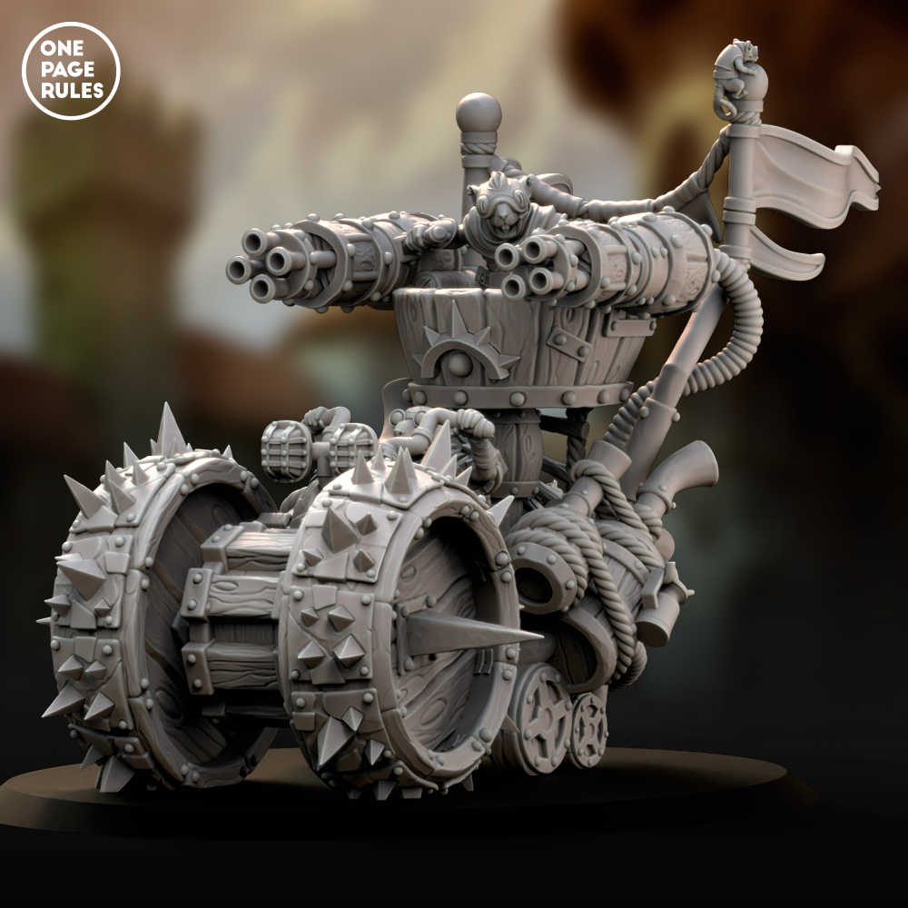 Great Death Roller (Guns) - Ratmen (1 Model) – Miniature Horde