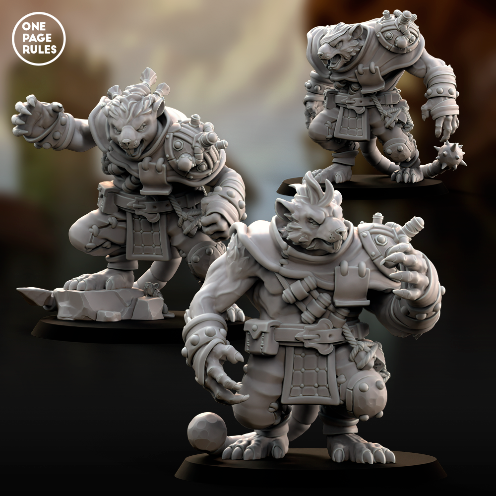 Rat Ogres (Claws) - Ratmen (3 Models)