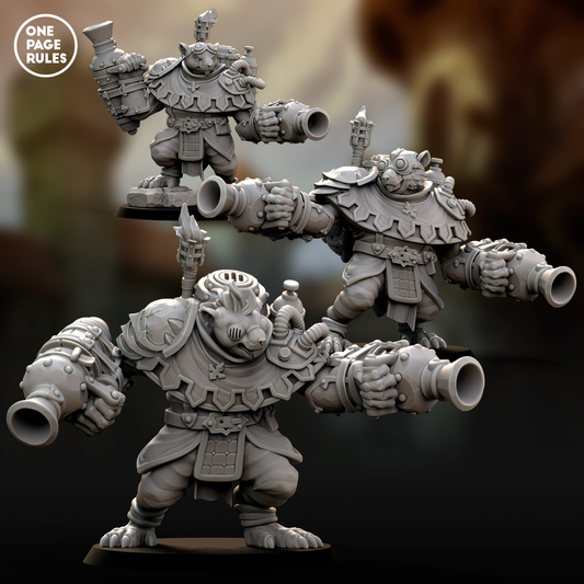Storm Ogres (Mortar) - Ratmen (3 Models)