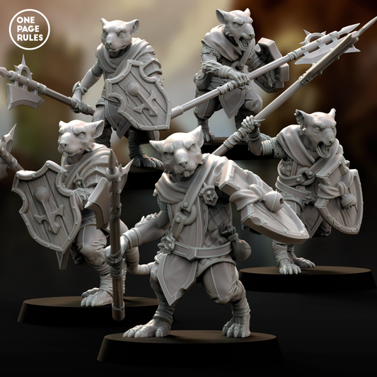 Warriors (Halberd) - Ratmen (5 Models)