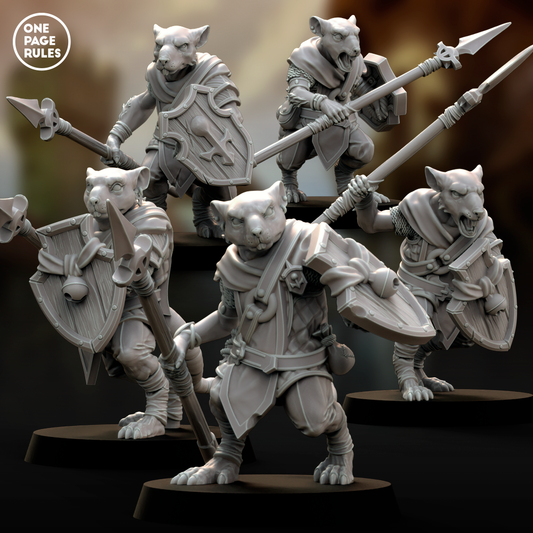 Warriors (Spear) - Ratmen (5 Models)
