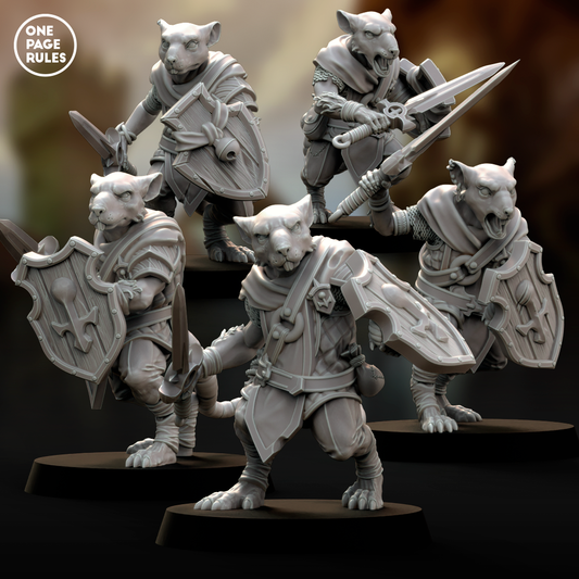 Warriors (Hand Weapon) - Ratmen (5 Models)