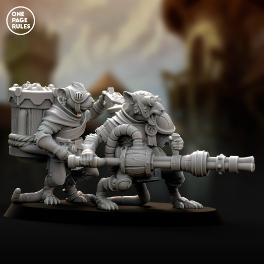 Weapon Teams (Gatling) - Ratmen (2 Models)