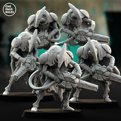 Warriors (Gauss Rifle) - Robot Legions (5 Models)