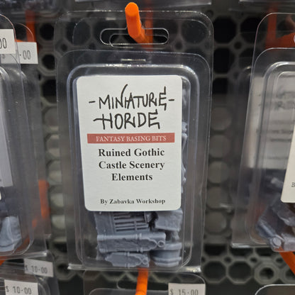 Ruined Gothic Castle Scenery Elements