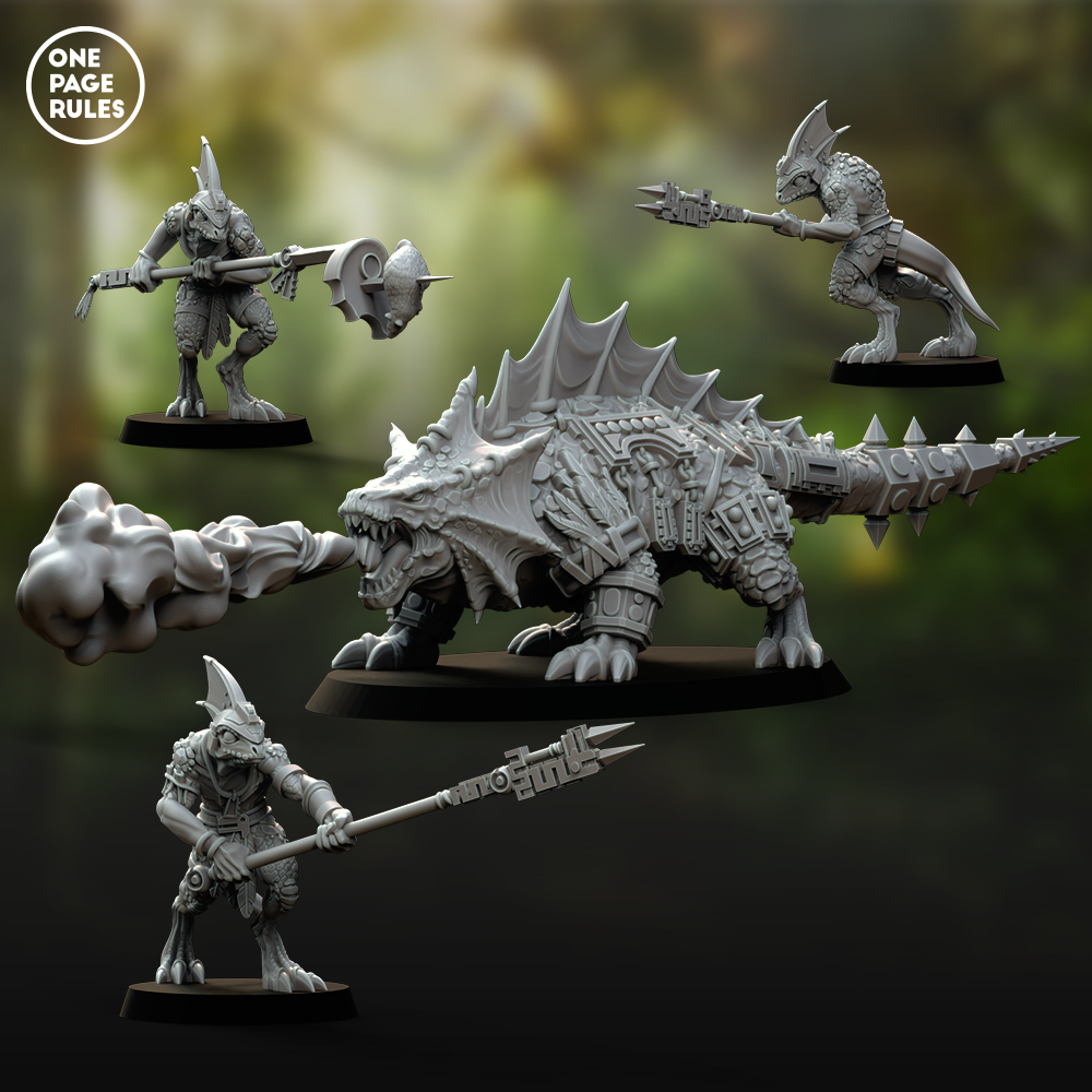 Dragon Lizard - Saurians (1+3 Models)
