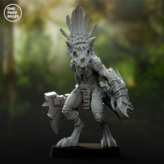 Gecko Champion (Chief) - Saurians (1 Model)