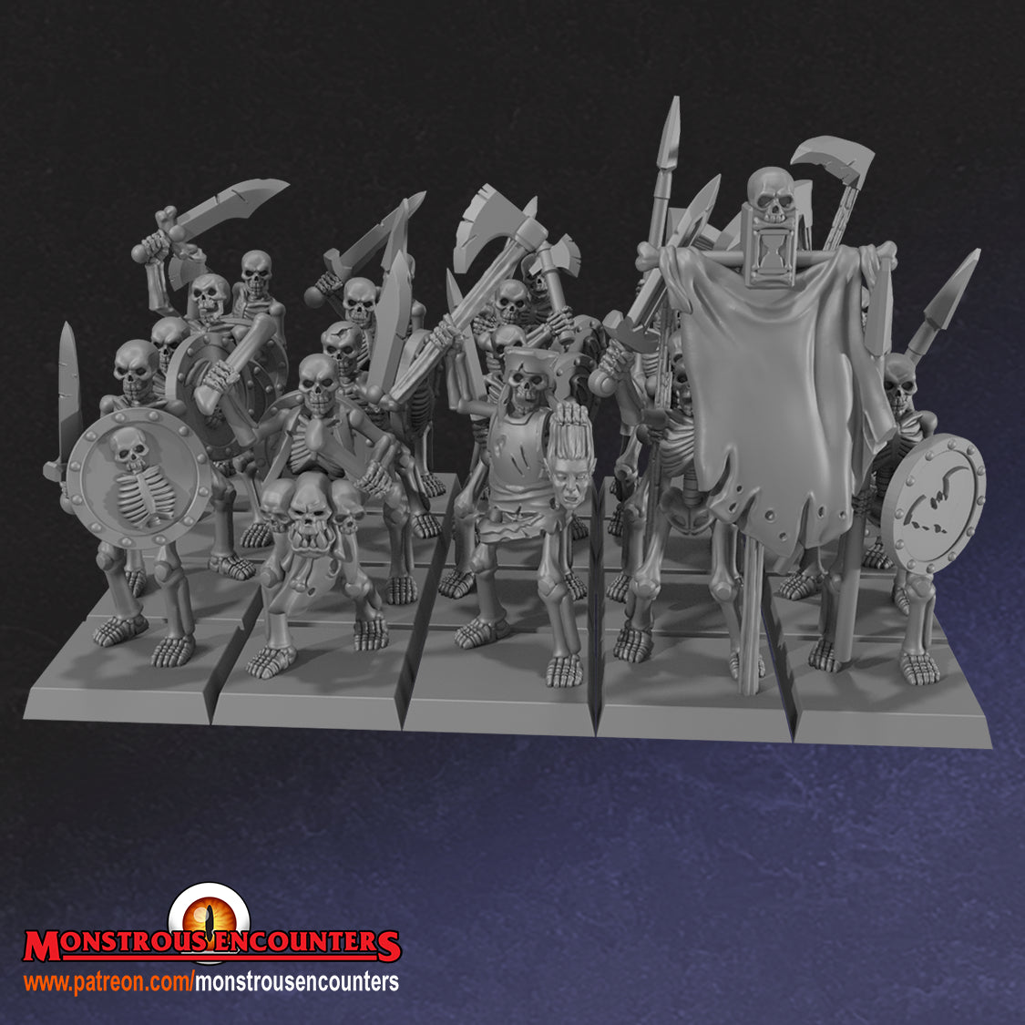 Undead Skeleton Horde Unit by Monstrous Encounters