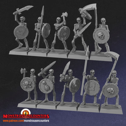 Undead Skeleton Horde Unit by Monstrous Encounters