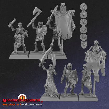Undead Skeleton Horde Unit by Monstrous Encounters