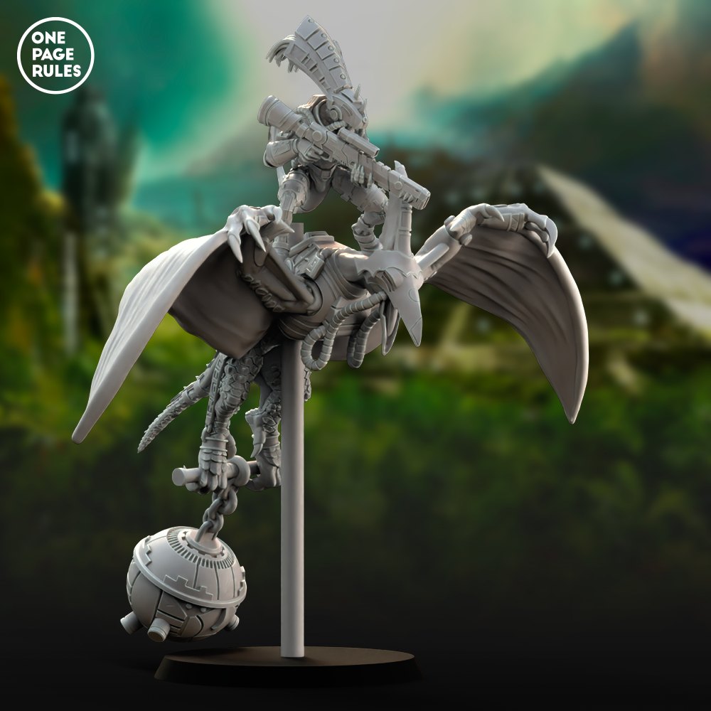 Gecko Champion on Pterodactyl (Chief) - Saurian Starhost (1 Model)