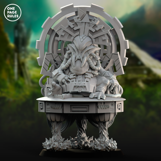 Frog-Mage on Cyber Palanquin - Saurian Starhost (1 Model)