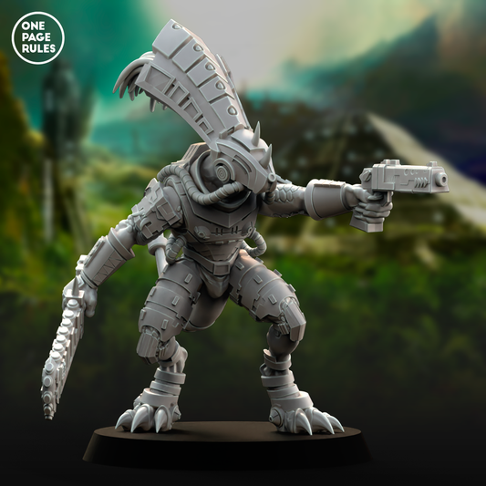 Gecko Champion (Chief, Hand Weapon) - Saurian Starhost (1 Model)