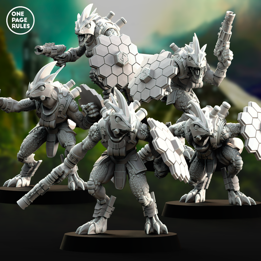 Gecko Cohorts (Shield) - Saurian Starhost (5 Models)