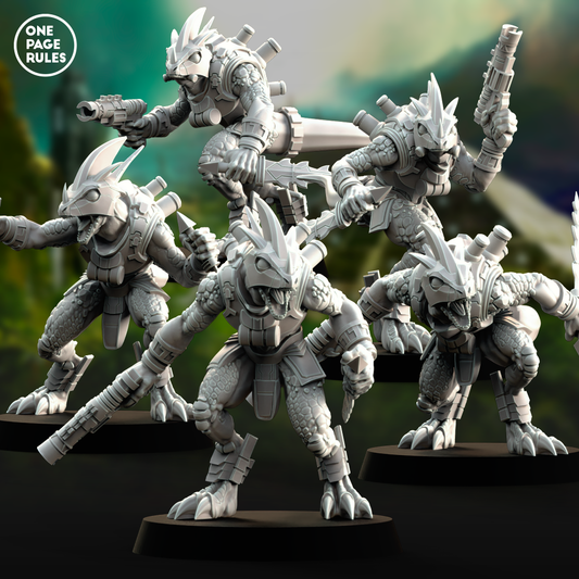 Gecko Cohorts (Dagger) - Saurian Starhost (5 Models)