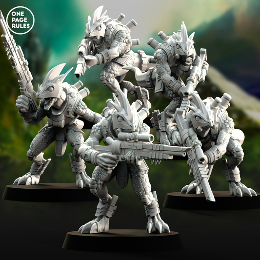 Gecko Snipers - Saurian Starhost (5 Models)