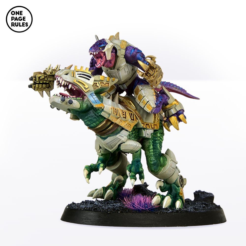 Saurian Raptor Rider Raptor Riders (Spear) - Saurian Starhost (3 Models) – Miniature Horde