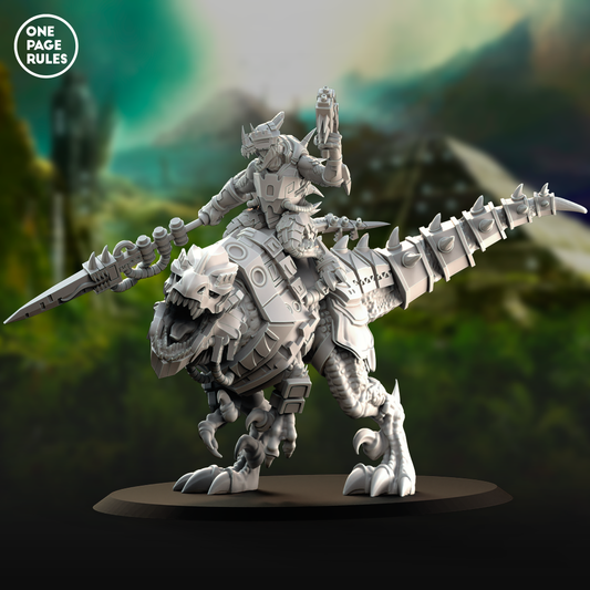 Saurian Veteran on Tyrannosaur - Saurian Starhost (1 Model)
