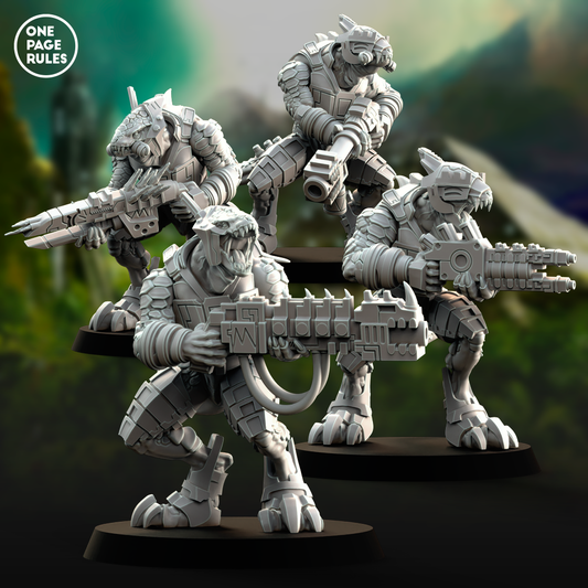Saurian Warriors (Special Weapons) - Saurian Starhost (4 Models)