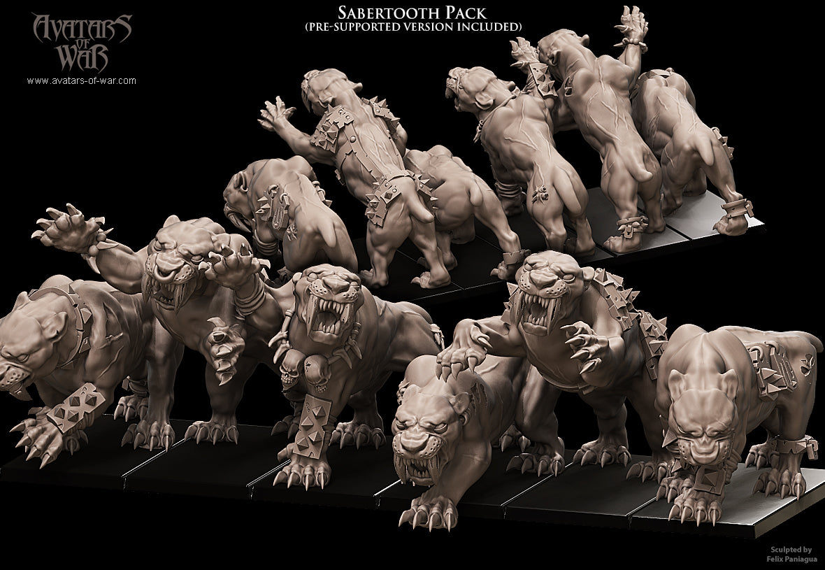Sabertooth Tigers by Avatars of War