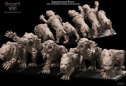 Sabertooth Tigers by Avatars of War