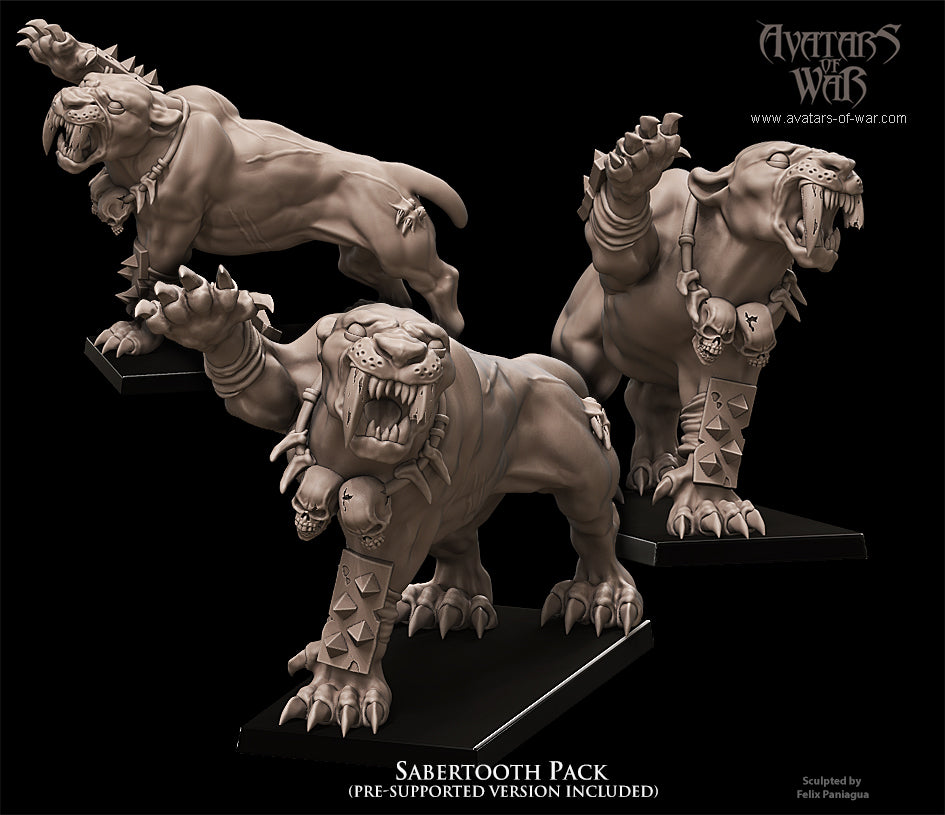 Sabertooth Tigers by Avatars of War