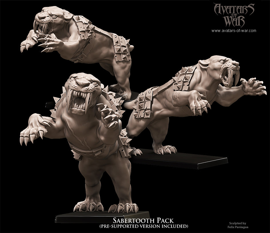 Sabertooth Tigers by Avatars of War