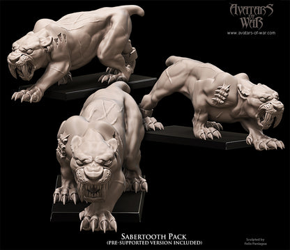 Sabertooth Tigers by Avatars of War