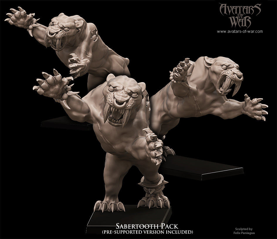 Sabertooth Tigers by Avatars of War