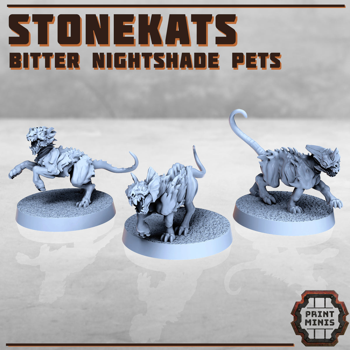 Stonekats x3 - Bitter Nightshade Pets