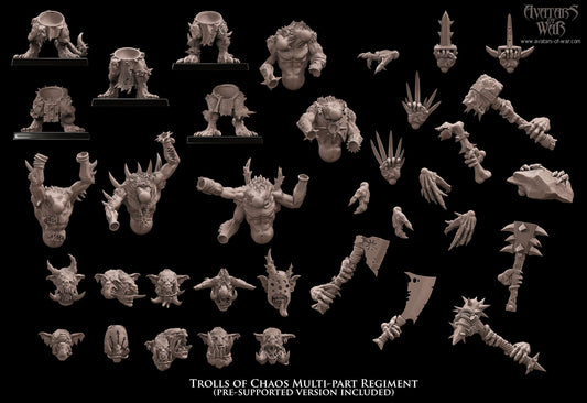 Trolls of Chaos multi-part regiment by Avatars of War