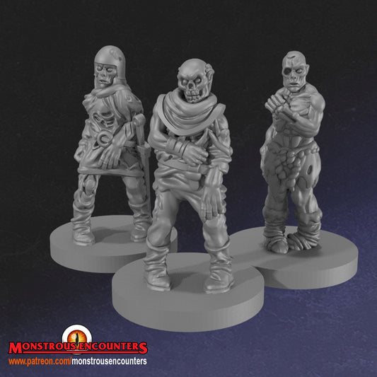 Zombies set 1 by Monstrous Encounters